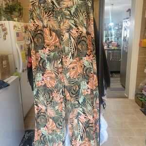 Denim & Co Jersey Tall Wide Leg Pant with Slit size MT